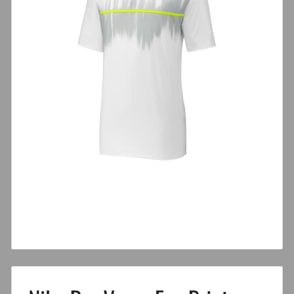 Nike White and Black Polo Shirt